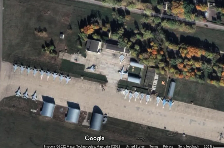 谷歌地图上的俄罗斯军事设施图片