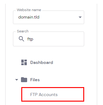 FTP账户信息