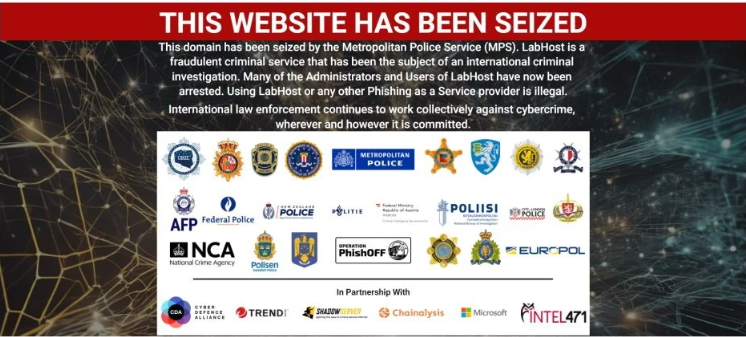 全球警方联手关停黑客平台 LabHost：逮捕 37 名嫌犯，涉案 117.3 万美元