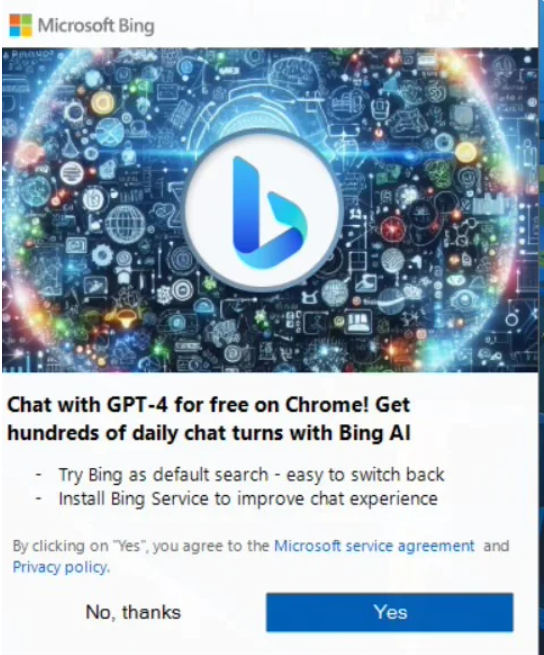 微软再次向 Chrome 用户推送弹窗，力推自家 Edge 浏览器